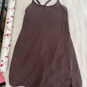 Pact Earthy Brown Organic Cotton Dress